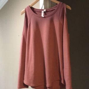 Open shoulder sweatshirt. Never worn